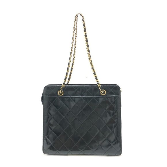 CHANEL Matelasse CC Mark Chain bag Shoulder Bag enamel Black/GoldHardware - Picture 16 of 16